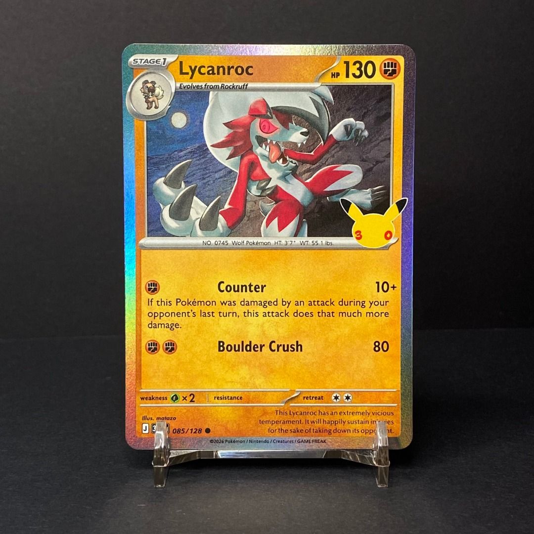 Lycanroc 085/128 Common (Category: Raw Singles) located in Pasig City. Submitted by precycled_ (Listing ID 1466446966, Image 1). Description: Condition : NM-LP . . . ‼️BUY AT YOUR OWN RISK ❗Payment First Basis 📌Be 100% SURE before submitting the form 📌1 DAY Reservation ONLY! ❌No Pick-up / No Meet up ❌No RETURN / EXCHANGE ❌No RUSH ❌No CANCELLATIONS ❌Don't BUY our products if you are flaw conscious ⚠️Seller is NOT liable for any damage or loss du