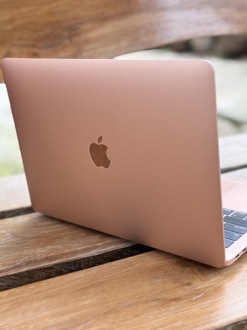 MacBook Air 13-inch, 2018 (Category: Laptops & Notebooks) located in Rizal. Submitted by jb.27 (Listing ID 1466384010, Image 2). Description: Preloved 2018 MacBook Air 13-inch for sale Great for students and remote workers looking for budget friendly laptop. Useful for light editing, media streaming and other work or school activities. So beautiful in rose gold color! Plus lightweight :) Kindly message me if interested. 📍Cebu.