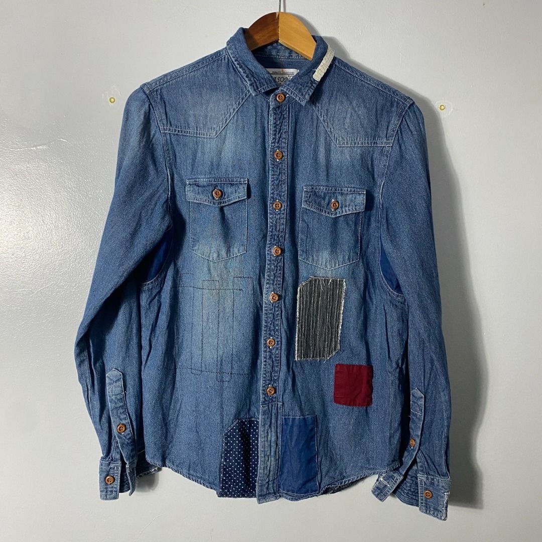 Mainstream Patchwork Western Shirt M (Category: Tshirts & Polo Shirts ) located in Antipolo. Submitted by bentakahitanoano (Listing ID 1466514374, Image 2). Description: Mainstream Indigo Patchwork Reconstruct Shirt (Size L, fits M) Still in good condition Pit to pit 19 Length 27 Tags: The Real McCoy, Visvim, Blue Blue Japan, Sugar Cane & Co. Freewheelers & Co, Warehouse & Co, Fullcount, Buzz Rickson's, The Flat Head, Schott NYC, Iron Heart, Stud