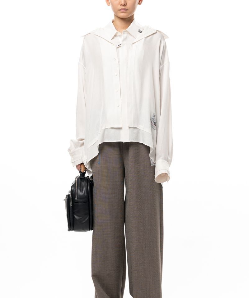 Maison Mihara Yasuhiro - SS23 Oversized Double Layered Shirt (Category: Formal Shirts) located in Cavite. Submitted by commoncourtesy (Listing ID 1458801879, Image 1). Description: Authentic Size small but fits Medium to large .