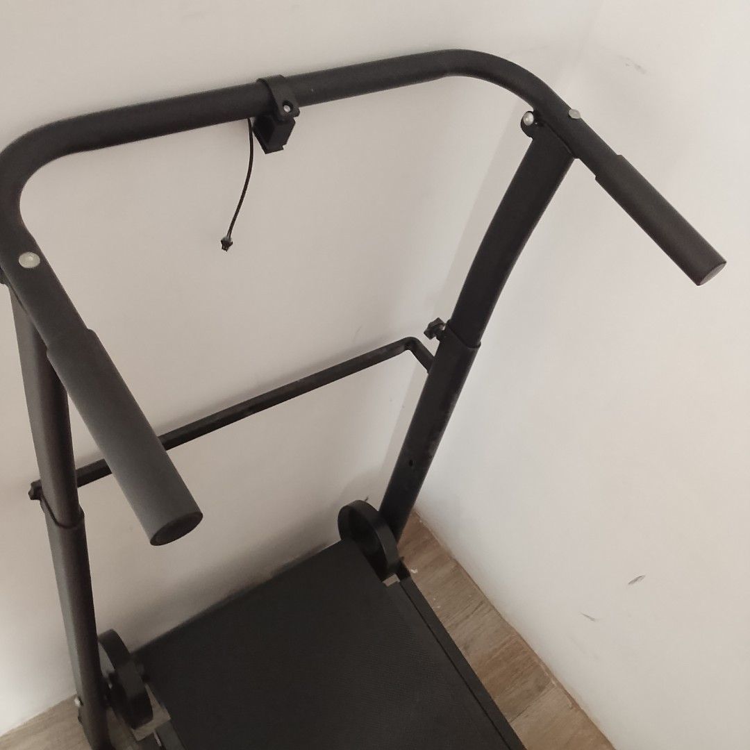 Manual treadmill (Category: Cardio & Fitness Machines) located in Caloocan City. Submitted by serpentina (Listing ID 1466526259, Image 3). Description: fixed price. AS IS better than an electric treadmill. burns more fat faster very clean. I wear clean shoes that I exclusively use on this (and on the elliptical) and wear gloves when working out. no issues. not too heavy but not too lightweight. the perfect home workout machine I also have an elli