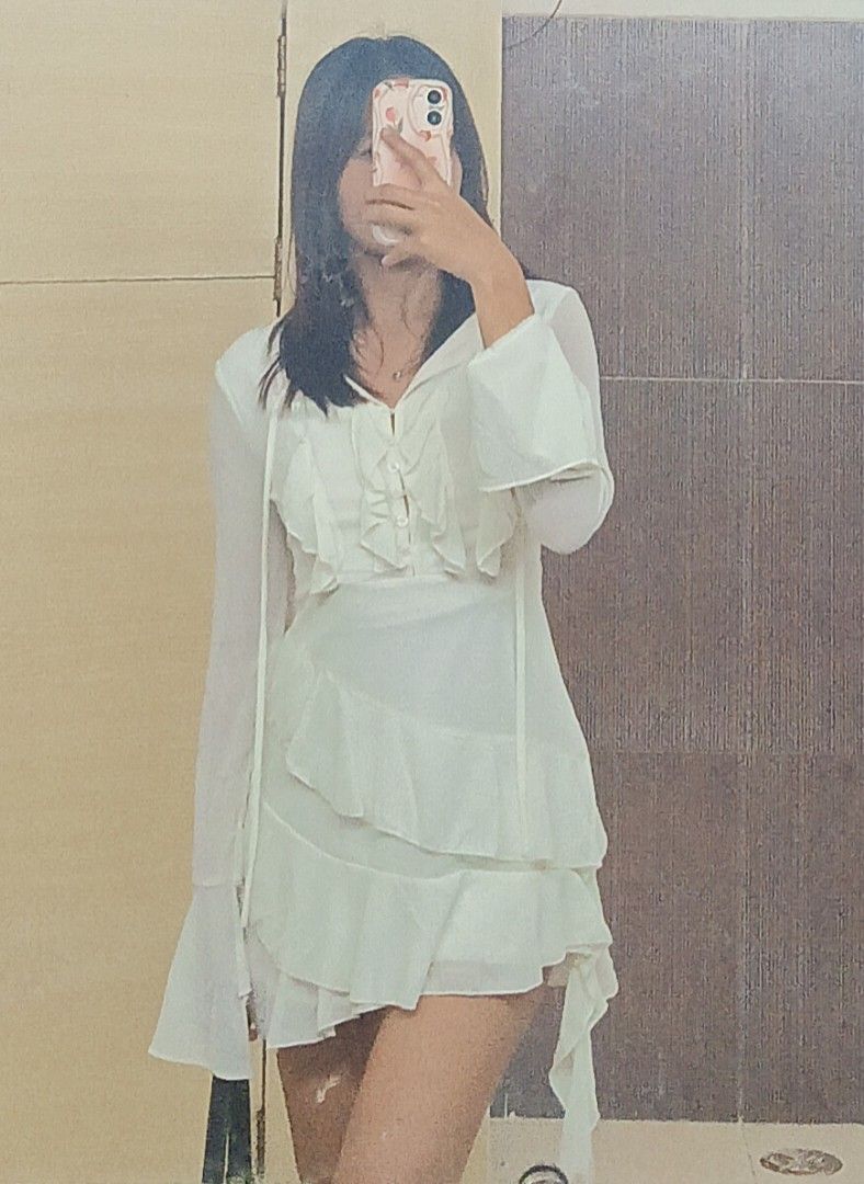 Marina eerie ruffled silk white dress (Category: Dresses) located in Pasay City. Submitted by claradonya06 (Listing ID 1466449552, Image 1). Description: This is a marina eerie ruffled silk white dress. Since I already removed the tag and I can't provide the authentication drop your price nalang po accordingly to your preferences.Small to medium . you can visit this website for references https://marinaeerrie.com/products/airy-silk-dress?variant=
