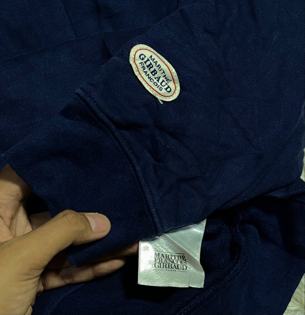 Marithe Classic Logo Hoodie Brushed Navy (Category: Coats, Jackets and Outerwear) located in Ozamiz City. Submitted by annbernized_ (Listing ID 1466452237, Image 3). Description: hearing offers 📩 • can do vc for legitimacy and checking the item • can ship nationwide • open for price negotiation • mode of payment | Gcash.