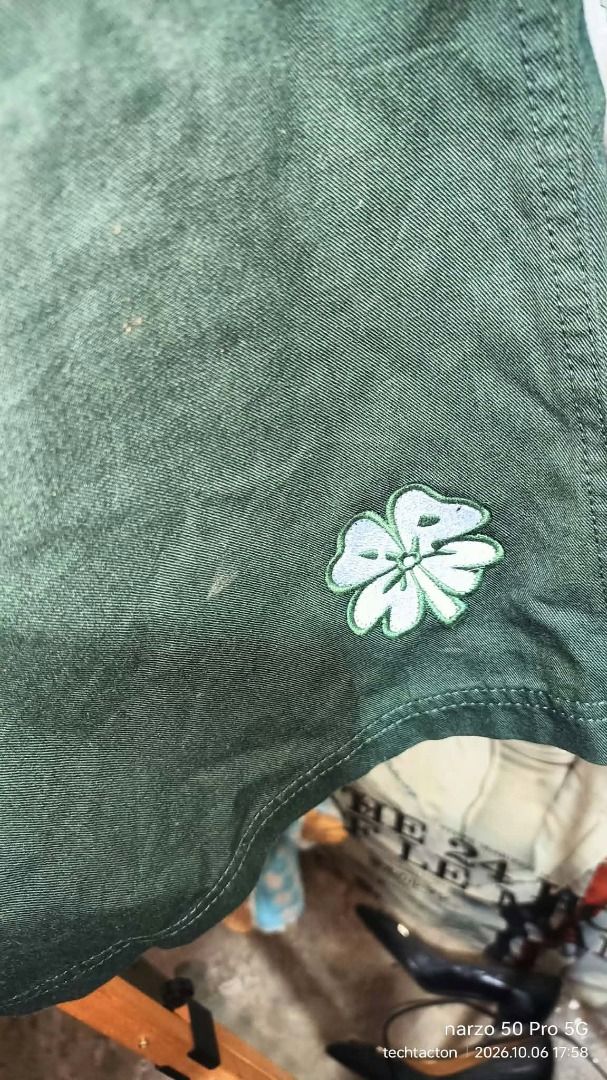 MARNI Bermuda Shorts (Category: Shorts) located in Santo Tomas. Submitted by pickers_corner (Listing ID 1466339821, Image 3). Description: MARNI Bermuda Shorts/walk Jorts authentic siZe 48 w32 L22.5 H12.5 - Brand: Marni (Made in Italy) - Size: 48 - Color: Dark green with white drawstring cord - Material: Clean, breathable cotton - Design: Straight cut, casual style with a small embroidered four-leaf clover on the lower left leg - Condition: 100% 