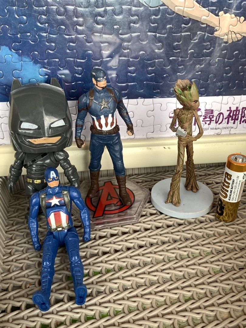 Marvel Superheroes figure set (Category: Other Merchandise) located in Manila. Submitted by macks_toys (Listing ID 1466441819, Image 1). Description: 📌You may send DM for your inquiries. ✨KINDLY CHECK EACH DETAILS✨ 🔳 From Japan/UK Surplus items 🔳 With markings 🔳 Batman free 🔳 Manage your expectations since it’s preloved and from Surplus Items 🔳 WYSIWYG ✨ Thank you! ✨.