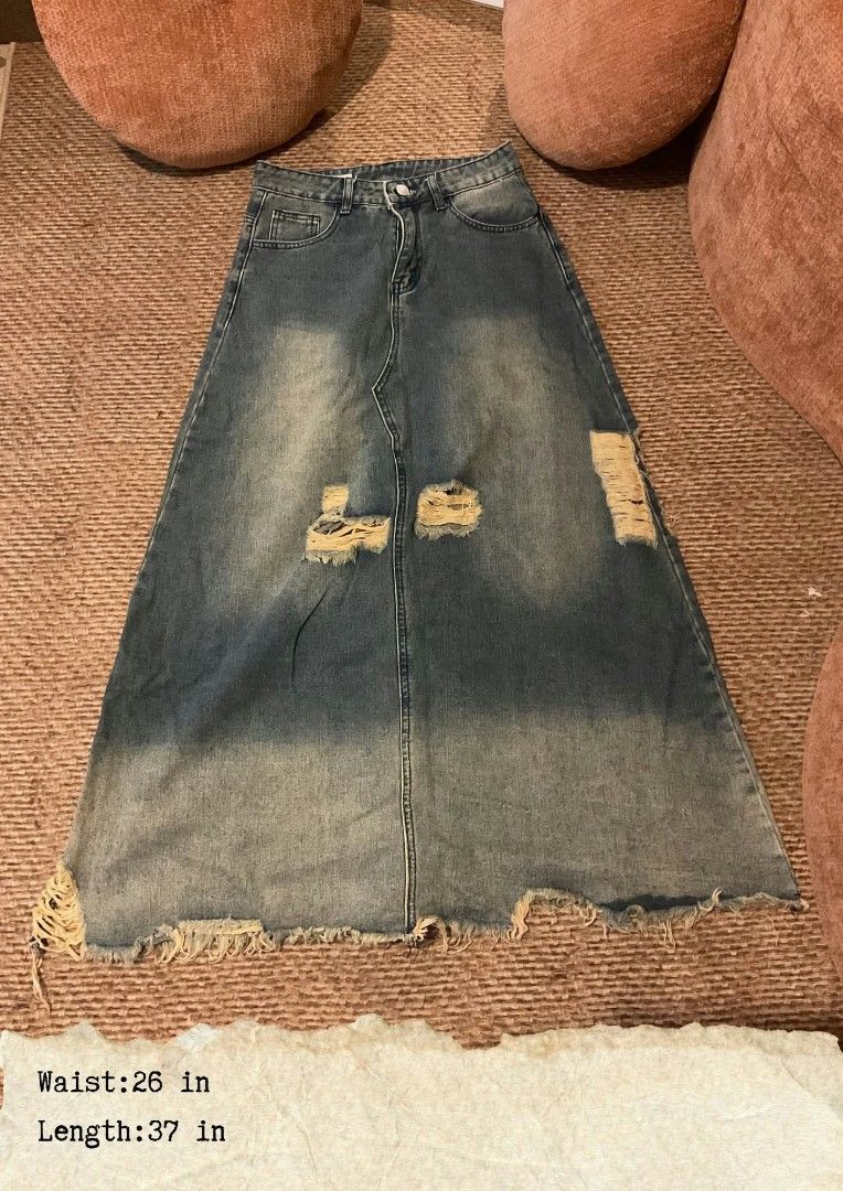 Maxi Long Denim Skirts PART 1 (Category: Skirts) located in Tuguegarao City. Submitted by rewear_files (Listing ID 1466455030, Image 1). Description: PRICES Slide 1-199 Slide 2-129 Slide 3-199 Slide 4-129 Slide 5-129 Slide 6-249 Slide 7-129 Slide 8-59 Slide 9- 99 (has issue with the zipper) Slide 10-149.
