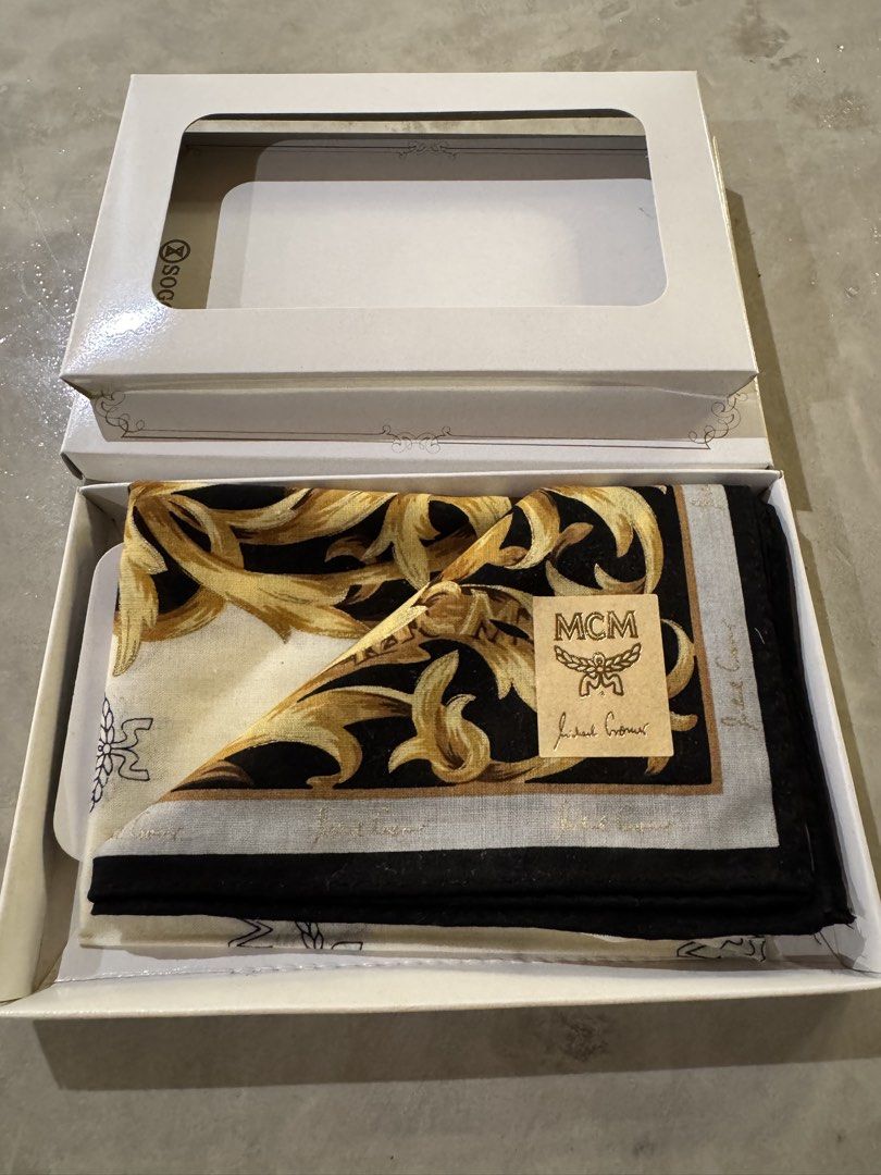 MCM Handkerchief Gift Set (Category: Luxury Accessories) located in Manila. Submitted by thevintage90_sretro. (Listing ID 1466372776, Image 3). Description: MCM Handkerchief Gift Set Brandnew with box legit dm.