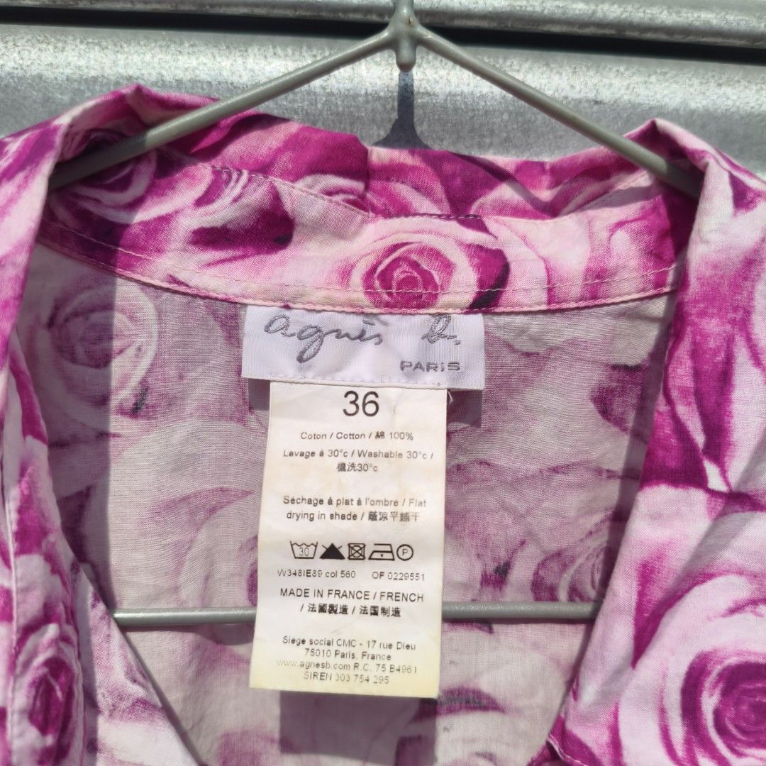 (Medium ) Agnes B. all over floral top (Category: Longsleeves) located in Lucena. Submitted by minryism (Listing ID 1466388158, Image 2). Description: agnes b. all over floral printed top 💃💃 fits medium ladies 💪💪fits xs-small men onli: 300 Length:23 in Width (pit to pit):17 in Shoulder:14.5 in Sleeves:24 in Arm opening: 7 in so chic!! paired with ur funky printed skirt!!! in awe? Aw aw 🐶 forda best fit po u can measure ur fav garments to com