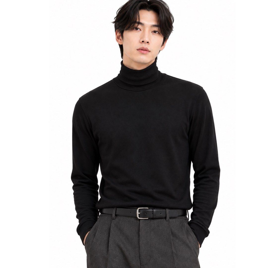 MEDIUM EXTRA WARM HEATTECH UNIQLO Black Turtleneck Long Sleeve (Category: Tshirts & Polo Shirts ) located in San Jose del Monte. Submitted by vanessabarredo (Listing ID 1466560829, Image 1). Description: Excellent condition — crisp black color. With random light himulmol/pilling, more noticeable around the collar/neck area. Please see photos for actual condition. Details: * UNIQLO * HEATTECH Extra Warm * Black * Turtleneck / high neck * Long slee