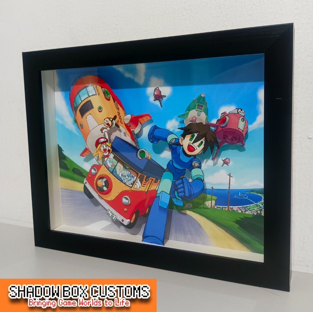 Megaman Legends Video Game Shadow Box (Category: Nintendo) located in Quezon City. Submitted by natzuki10 (Listing ID 1466368955, Image 3). Description: Megaman Legends Video Game Shadow Box Height: 8 inches Width: 10 inches *Handmade Pixel Shadow Boxes *Accepting Customized Designs *Perfect for Gamers & Collectors #videogames #roomdecor #collection #gamer #gift .