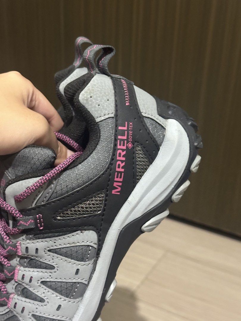 Merrell Gore-Tex Hiking Shoes (Category: Sneakers) located in Mandaluyong City. Submitted by lexterrr (Listing ID 1466494034, Image 2). Description: Accentor 3 Sport Gore-Tex - Monument/Fuchsia Womens Hiking Shoes Size 37.5 EU USA 7 UK 4.5 CM 24 Original price: P6,995 Selling for P5k Price negotiable Used only twice and not even during hiking, so they’re still in great condition .