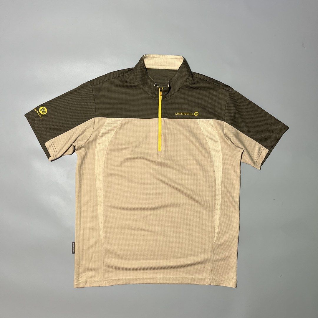 Merrell Half Zip Men’s Outdoor Shirt (Category: Activewear) located in Bacolod City. Submitted by marmanj (Listing ID 1466489993, Image 1). Description: ♻️ Merrell Half Zip Men’s Outdoor Shirt •Original - Complete tags •Condition: like new •Size: Medium ( L on tag ) •Length: 26” •Width: 20” •Color: Beige & Olive Green •Color rate: 10/10 •No flaws 🔖Price: ₱680 📌Location: Bacolod City Negros Occidetal ‼️Disclaimer: We are not affiliated with the 