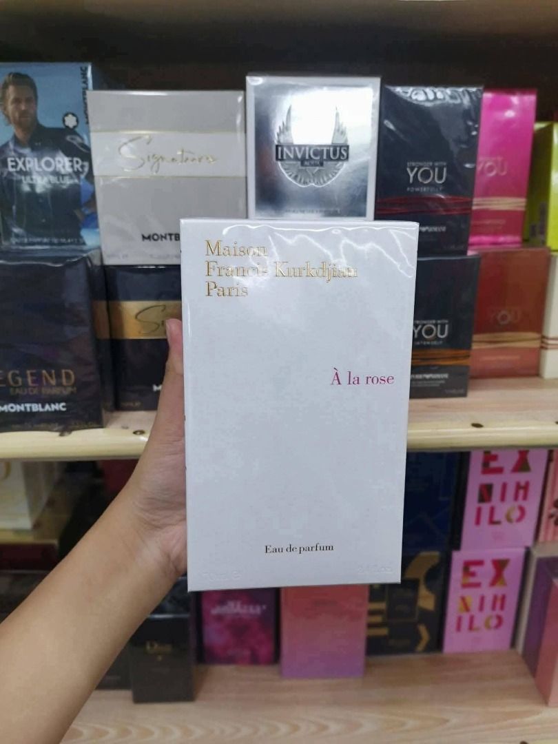 MFK A La Rose EDP 100ml | OIL-BASED TESTER PERFUME (Category: Fragrance & Deodorants) located in Manila. Submitted by matteamatteo_mnl (Listing ID 1466400097, Image 1). Description: Warning: baka mapa-add to cart ka after nito. 👀💸 If you want to smell expensive, classy, and mabango all day without paying the OG price, this is for you. 🤍 Perfect din if you want to build your perfume collection without breaking the bank. Kaya kung matagal mo nan