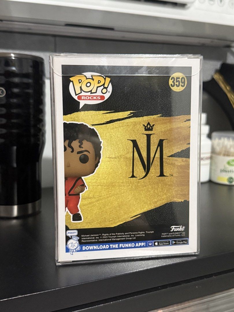 Michael Jackson Funko Pop (Category: Action & Battle Toys) located in Quezon City. Submitted by retroworldph (Listing ID 1466358789, Image 3). Description: Michael Jackson #359 1500 firm With protector.