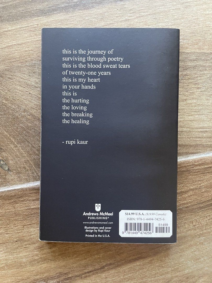 Milk and Honey by Rupi Kaur (Category: Storybooks) located in Manila. Submitted by kylaaaaa_ (Listing ID 1466352722, Image 2). Description: - bought from LAX Airport - rfs : decluttering .