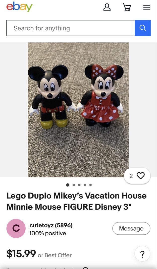 Minnie Mouse Duplo (Category: Lego & Building Sets) located in Calamba. Submitted by cur8d (Listing ID 1466441767, Image 3). Description: .
