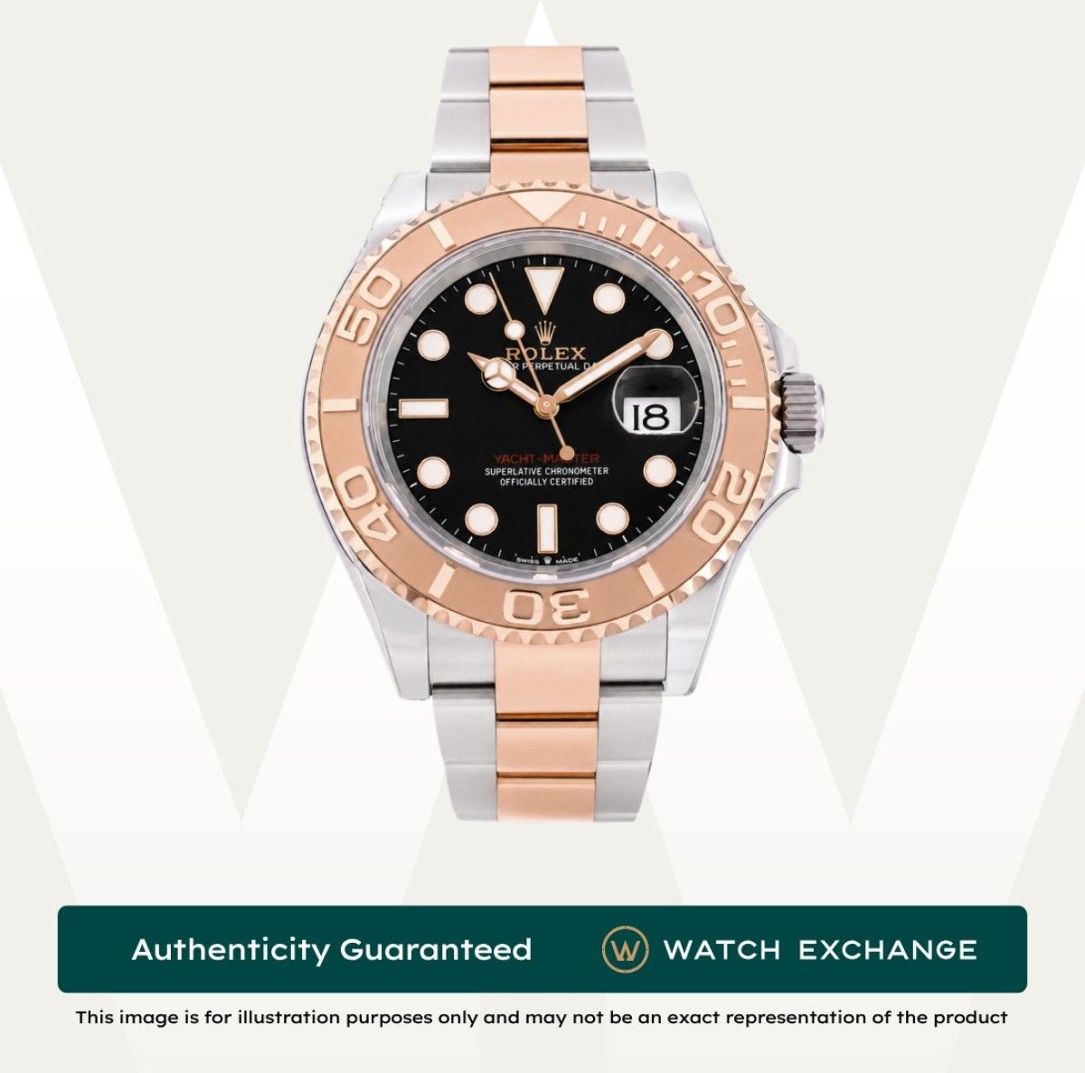 [Mint] Rolex Yacht Master Oyster 126621 Black Dial Z28565 Nov 2023 (Category: Watches) located in Singapore. Submitted by watchexchange.sg (Listing ID 1466420591, Image 1). Description: [Mint] Rolex Yacht Master Oyster 126621 Black Dial Z28565 Nov 2023 Price: $18,500 Brand: Rolex Model: 126621 Condition: Mint Dial: Black Case Diameter: 40mm Material: Stainless Steel & Rose Gold Original Box: Yes Original Cert/Papers: Yes Dated: Nov 2023 Warranty: