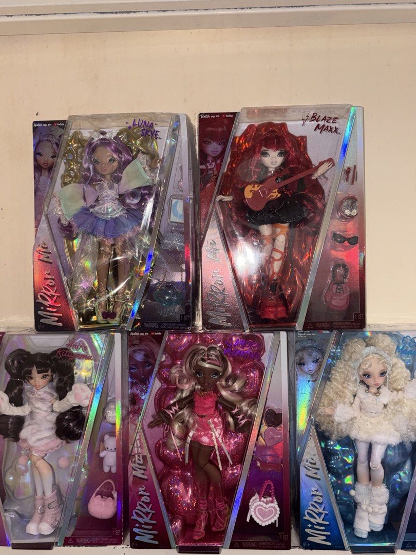 mirror mi (Category: Kids Toys) located in Manila. Submitted by saintevangeline (Listing ID 1466347062, Image 1). Description: akiko-2600 amora-2800 luna skye-2600 blaze maxx-2600 shai meadows-4600 take all-15,500.