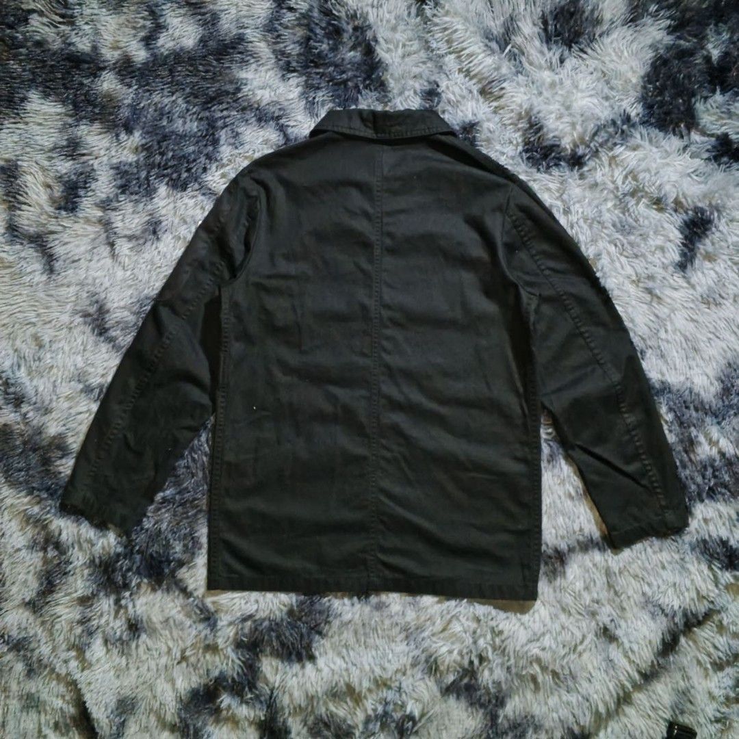 Moncler GIACCA French Work Blazer Jacket (Category: Luxury Apparel) located in Dagupan City. Submitted by finestthriftstuffph (Listing ID 1466462261, Image 3). Description: (Customize Patch) Authentic Very Presentable Size: 1 on Tag Actual Measurement (Measured by INCHES) Width: 21 Length: 29 Shoulder: 17.5 Sleeve: 23.5 Condition: Very Good Color Rate: 10/10 Issue: None "Colors may vary due to lightning" "Swipe each photo to see more details.