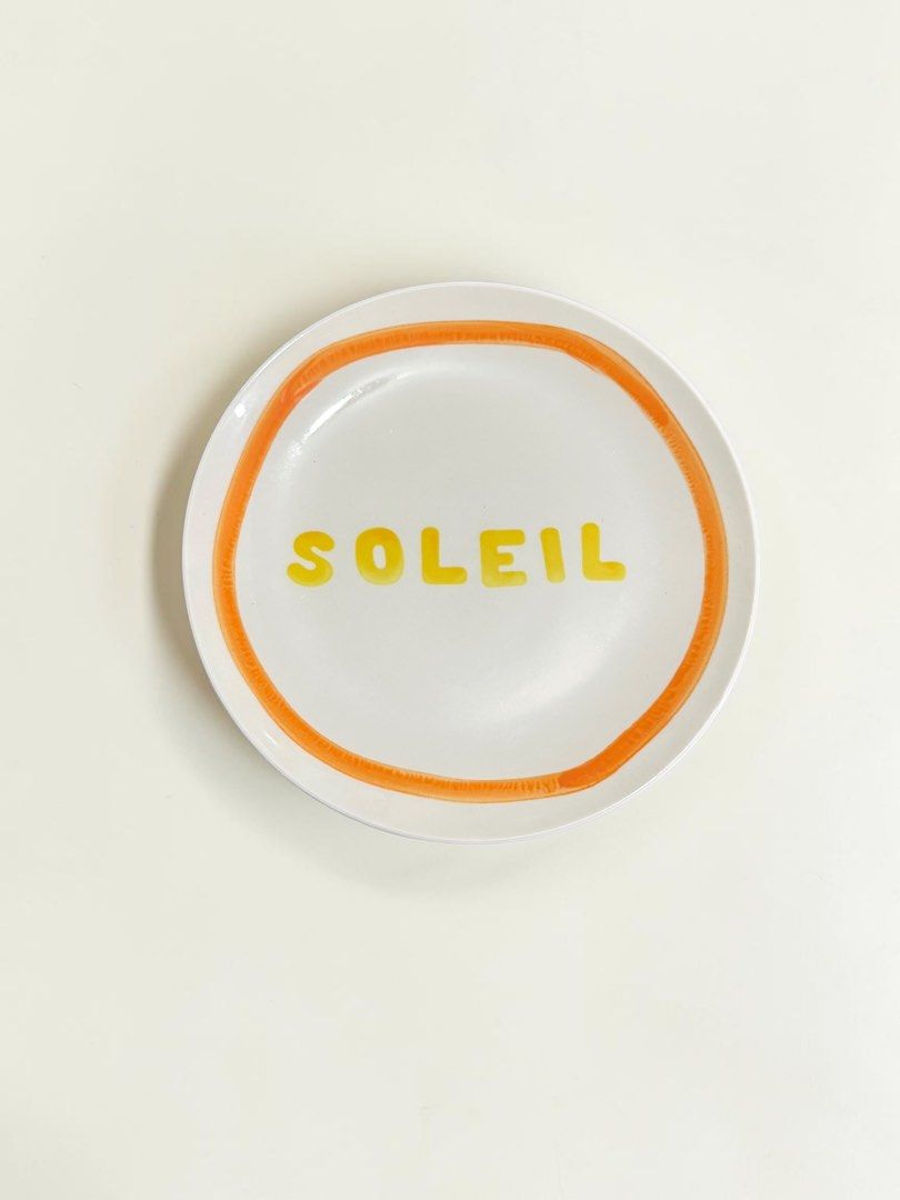 Monoprix Maison Soleil Ceramic Plate Orange Yellow (Category: Dinnerware & Cutlery) located in Bulacan. Submitted by mingchifinds (Listing ID 1466555136, Image 1). Description: Monoprix Soleil Plate ⭐️Brand New Import Price 🏷️: ₱250 Dimensions Diameter: 20 cm Height: 2.2 cm Microwave Safe • Dishwasher Safe • Oven Safe 🧡 brand new import, no issues, no chips, cracks or crazing .