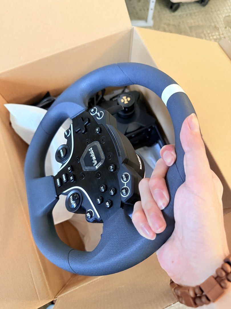 Moza R3 Racing Bundle (Category: Controllers) located in Bacoor. Submitted by vfuzzy (Listing ID 1458670257, Image 2). Description: Complete set, with original box and proof of purchase. 📍 Location: Bacoor, Cavite 📦 Can ship via Lalamove, LBC, etc. 💬 Feel free to PM for details/photos/videos RFS: Moving out. Price is Negotiable. Thank you!.