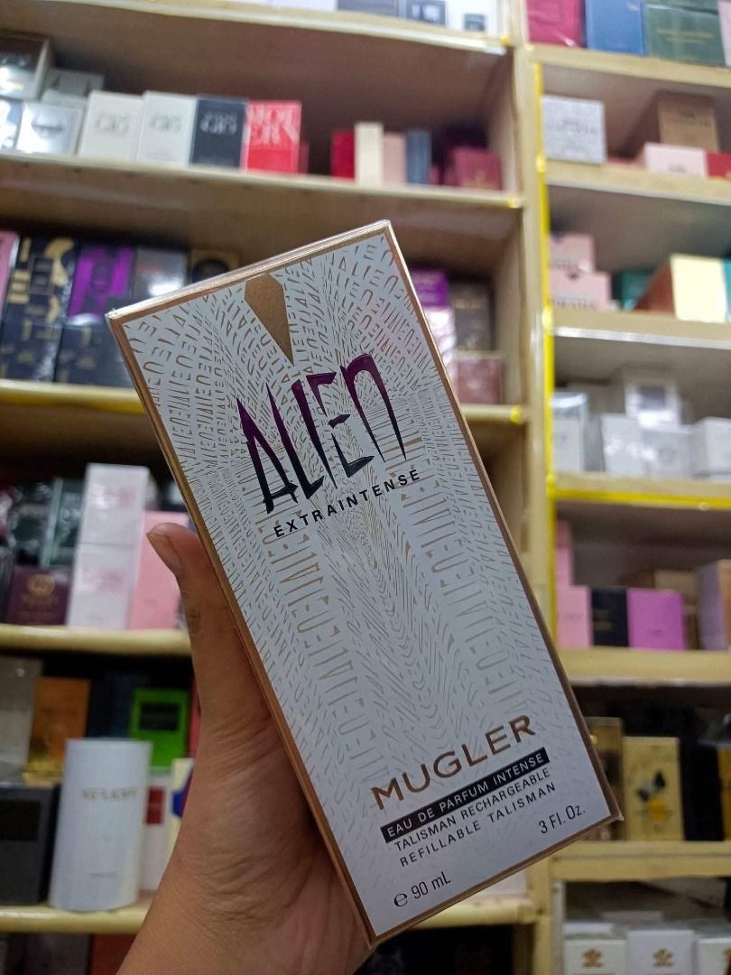 Mugler Alien EDP Intense 90ml | OIL-BASED TESTER PERFUME (Category: Fragrance & Deodorants) located in Manila. Submitted by matteamatteo_mnl (Listing ID 1466442499, Image 1). Description: Warning: baka mapa-add to cart ka after nito. 👀💸 If you want to smell expensive, classy, and mabango all day without paying the OG price, this is for you. 🤍 Perfect din if you want to build your perfume collection without breaking the bank. Kaya kung matagal 