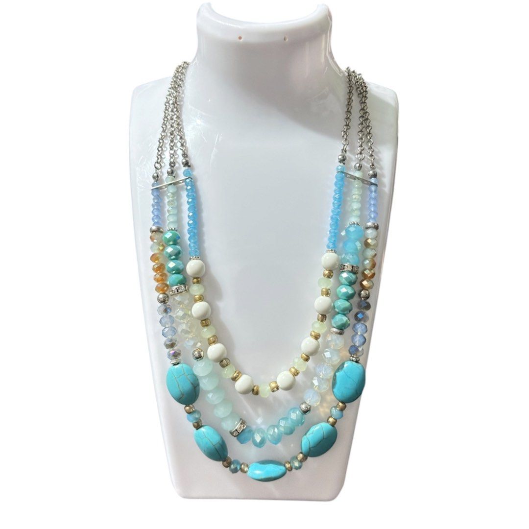 Multi-strand necklace (Category: Necklaces) located in Paranaque City. Submitted by dalle_closet (Listing ID 1466484474, Image 1). Description: length: 18 to 21 inches slightly used.