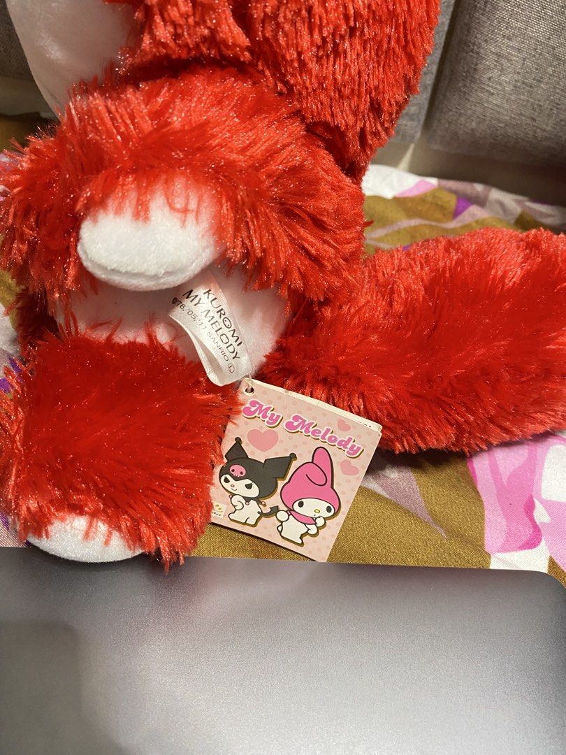 My Melody Red Fox Huggable Plush (Category: Plushies & Soft Toys) located in Los Banos. Submitted by chus.things (Listing ID 1466356618, Image 2). Description: Welcome to Chus Things! Selling Sanrio My Melody Red Fox with Paper Tag and with readable plush. Perfect for gift! -Price still negotiable for sure buyers only. Just offer your price :) Free shipping via Flash Express (for this item only) -Please manage expectation for the items ty Rfs: De