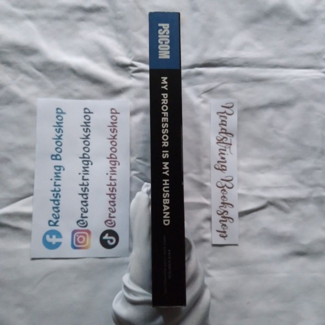 My Professor Is My Husband by Kaye Einstein (Category: Storybooks) located in Madridejos. Submitted by readstringbookshop (Listing ID 1466426682, Image 3). Description: MY PROFESSOR IS MY HUSBAND •good condition •complete inclusions •signed •matte cover 🏷️ ₱220 🍓 Please check the book's condition carefully before commenting "mine," as some books may have dents, dirt, stains, tanning, or foxing. 🍓 The photos may not fully reflect the book's ove