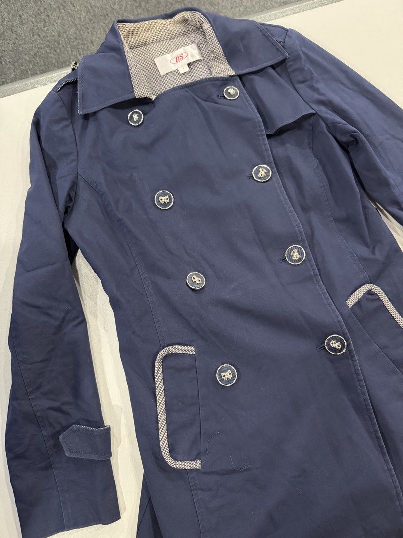 Navy Blue Trench Coat (Category: Coats, Jackets and Outerwear) located in Quezon City. Submitted by jdmc16 (Listing ID 1466351622, Image 2). Description: .