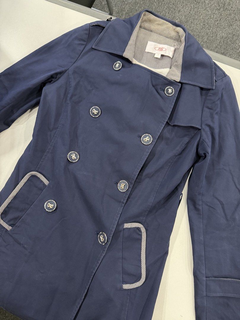 Navy Blue Trench Coat (Category: Coats, Jackets and Outerwear) located in Quezon City. Submitted by jdmc16 (Listing ID 1466351622, Image 3). Description: .
