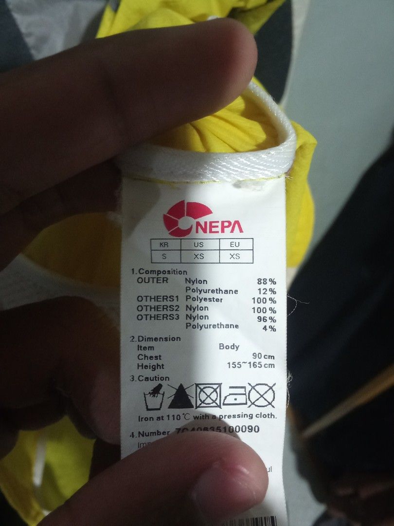 NEPA Jacket for womens (Category: Coats, Jackets and Outerwear) located in Baybay. Submitted by daleemanyuwel (Listing ID 1466502143, Image 3). Description: Excellent for hiking minor stains in hood part No holes or anything all working zipper 23x16 can ship nationwide via j and t.