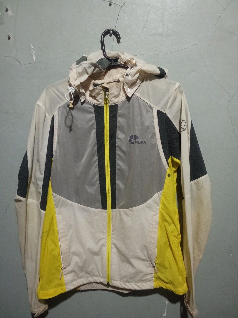 NEPA Jacket for womens (Category: Coats, Jackets and Outerwear) located in Baybay. Submitted by daleemanyuwel (Listing ID 1466502143, Image 1). Description: Excellent for hiking minor stains in hood part No holes or anything all working zipper 23x16 can ship nationwide via j and t.