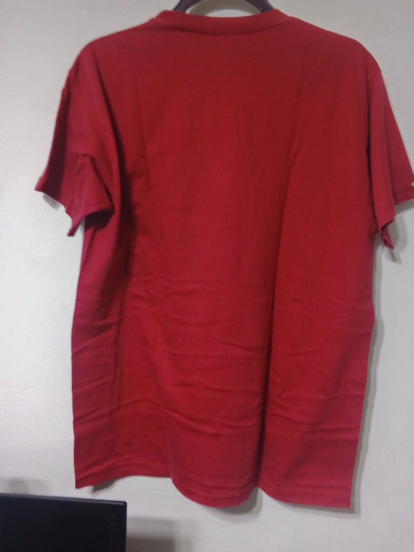 NEWKID "DO IT AGAIN" Graphic Tee - Red (Size XL) (Category: Tshirts & Polo Shirts ) located in San Jose del Monte. Submitted by sam23rd (Listing ID 1466376309, Image 2). Description: Description Brand: NEWKID Color: Red Size: XL (Extra Large) Condition: Pre-loved / Used (Good condition) Details: Graphic print on the front: "DO IT AGAIN" repeated text with logo Brand tag attached at the inner neckline Sleeve label detailing Classic crew neck fit I