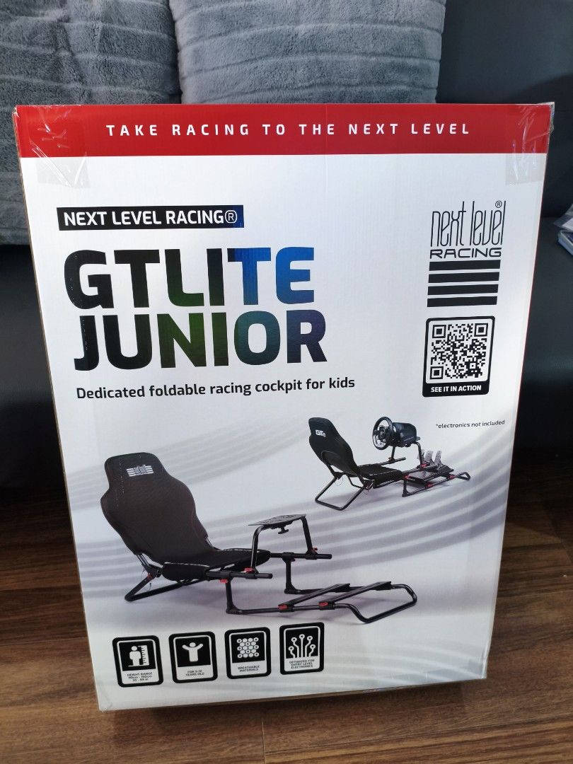 Next Level Racing GTLite Junior and Logitech G29 (Category: Controllers) located in Manila. Submitted by marksoro4722768 (Listing ID 1466493513, Image 2). Description: - Complete racing setup: Next Level Racing GTLite Junior cockpit and Logitech G29 wheel with pedals - Space-saving: Clever foldable design makes storage quick and easy - Adjustable: Fully customizable seat frame for growing racers - Condition: Comes complete with original boxes.