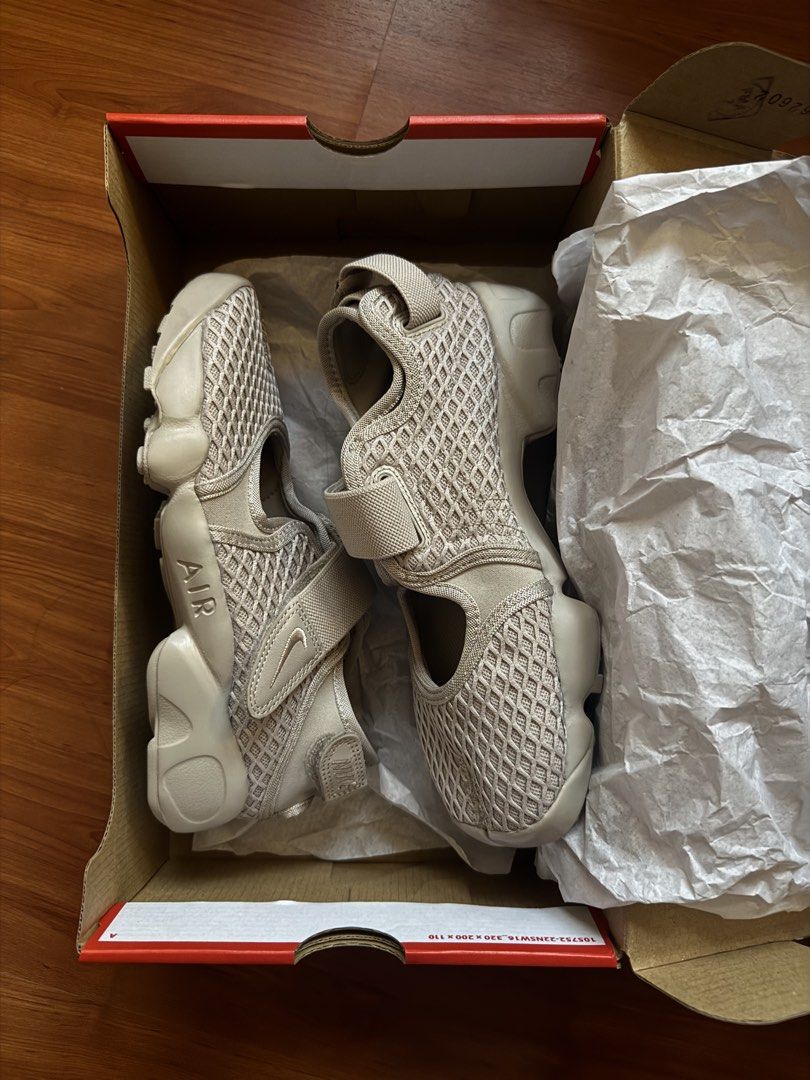 Nike Air Rift Cream II (Category: Sneakers) located in Quezon City. Submitted by nikcarts__ (Listing ID 1466500821, Image 1). Description: - Colorway: Cream II - Size: Women's US 7 / UK 4.5 / EUR 38 / CM 24 - Brand new - RFS: wrong size.
