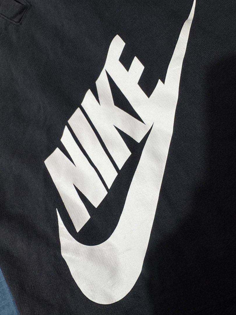 Nike Black Sweatshorts with Large Logo Print (Category: Shorts) located in Ilagan. Submitted by roedaggara99309 (Listing ID 1466478585, Image 3). Description: Super comfy black Nike sweatshorts featuring bold white lettering, an adjustable drawstring waist, and raw edge hems. Includes handy front and back pockets with a classic orange Nike tag. Made from soft cotton. Perfect for casual wear or workouts. Hit Chat to deal!.