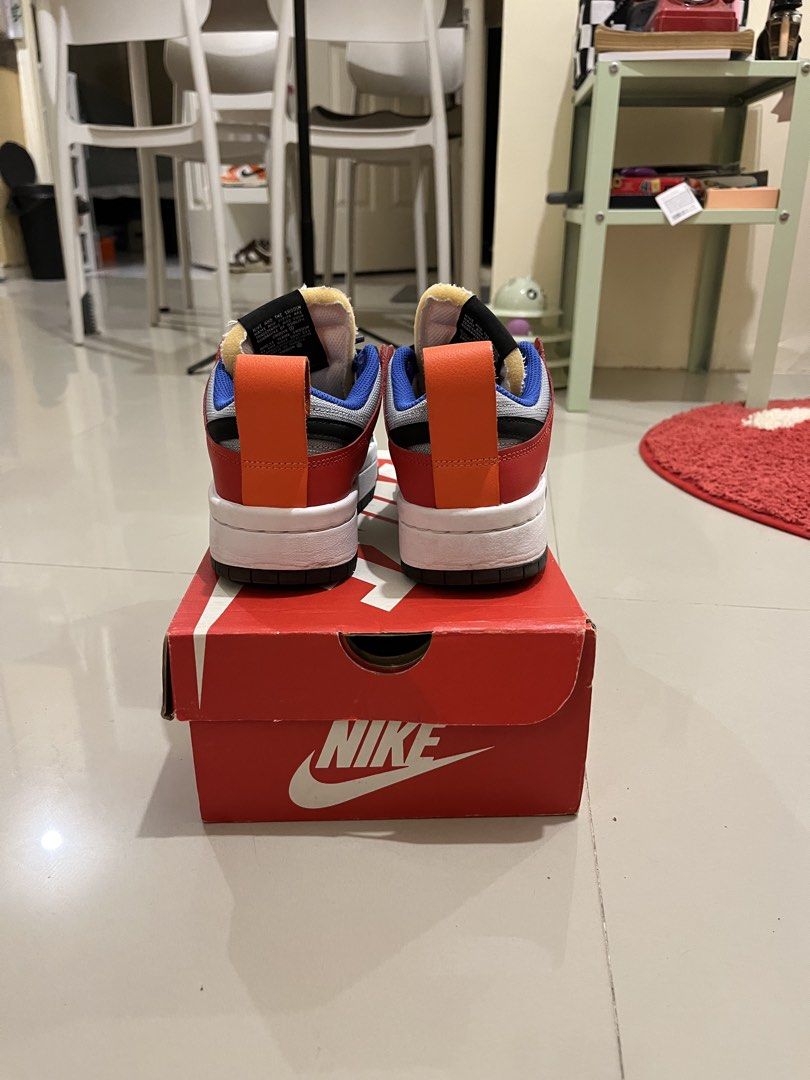 Nike Dunk Low Disrupt Multicolour (Category: Sneakers) located in Cebu City. Submitted by nikchuuuu (Listing ID 1466539849, Image 3). Description: - Model: Nike Dunk Low Disrupt - Colorway: Vibrant multi-colour block (green, yellow, red, blue, and white with chunky white midsole and dark outsole) - Size: US 5.5 / UK 3 / EUR 38 - Condition: Brand new, never worn outside - Extras: Includes orange heel pull tabs and original red Nike shoebox - Style