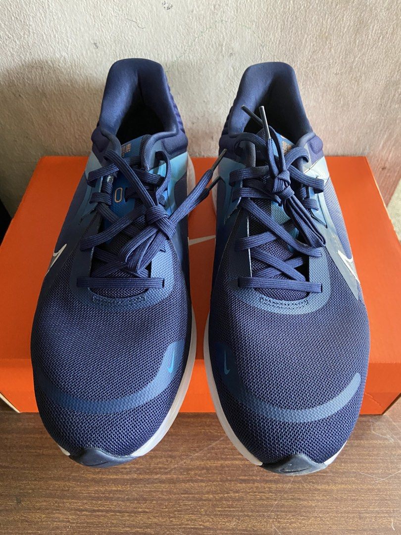 Nike Quest Running Shoes Navy Blue (Category: Sneakers) located in Malolos. Submitted by anthony_collectibles (Listing ID 1466359544, Image 2). Description: Nike Quest Running Shoes Navy Blue Size 10 - Authentic Navy Blue Nike Quest running shoes - Clean uppers with crisp, fresh laces - White midsoles and durable blue/black tread outsoles - Includes original orange Nike shoebox - Ideal for running and everyday casual wear.