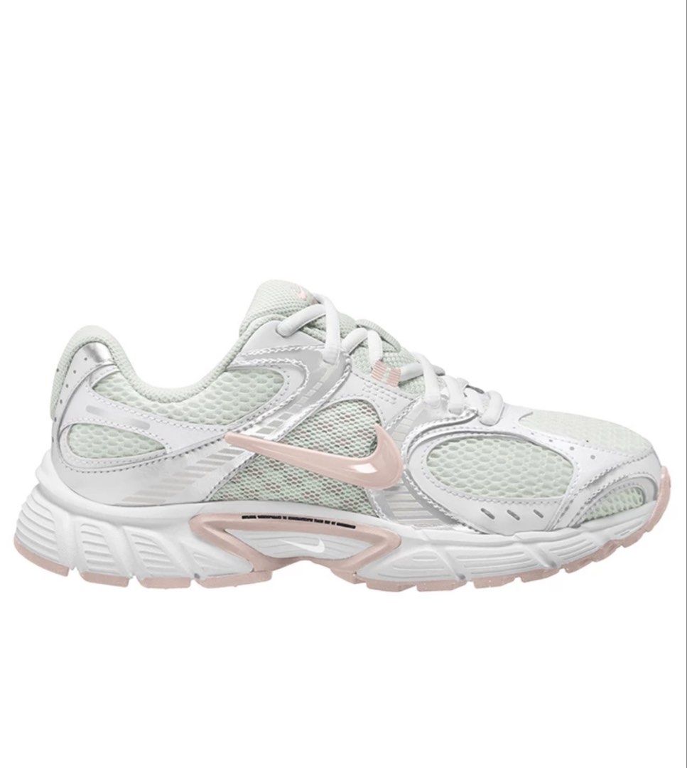 Nike V2K Run Summit White Metallic Silver Pink (37) (Category: Sneakers) located in Guinobatan. Submitted by ktonkatsu (Listing ID 1466357411, Image 2). Description: 📍BICOL Shipping via J&T - Model: Nike V2K Run - Colorway: White, Metallic Silver, Soft Pink - Condition: Worn once for photos (basically brand new, spotless uppers, clean soles) - Style: Chunky retro runner with breathable mesh panels - Comfort: Highly cushioned midsole, perfect for