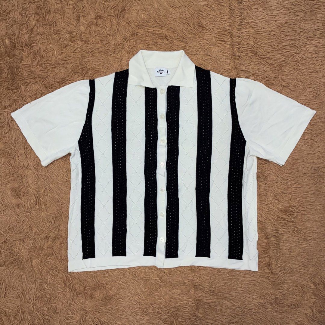 Nikko Grocery Knitted Mesh Shirt (Category: Formal Shirts) located in Nabua. Submitted by elevadoray (Listing ID 1466392548, Image 1). Description: Nikko Grocery Knitted Mesh Shirt Large (25 x 27 Inches) Excellent Condition (10/10) P650.