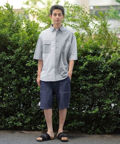 Niko and.. Patchwork Summer Work Shirt L (Category: Tshirts & Polo Shirts ) located in Antipolo. Submitted by bentakahitanoano (Listing ID 1466507623, Image 3). Description: Still in good condition Size L Boxy oversized Pit to pit 27 Length 28.