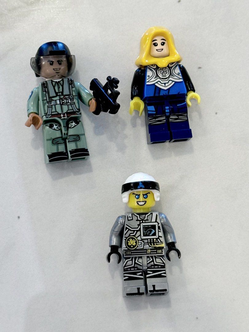 #2 Ninjago Lego: 3pcs for ₱200 (Category: Interactive Toys) located in Taguig. Submitted by annebydesign (Listing ID 1466355285, Image 2). Description: 🥷🏼 LEGO NinjaGo: ₱200 per picture (₱200 for 3pcs- NO MIX MATCH •Like new. No hidden flaw or damage •As is where is, whatever accessory that comes with it, un na po yun kasi my bunso arranged them based off their group daw ❗️In other selling flatform they’re selling ninjago Lego with marking in a