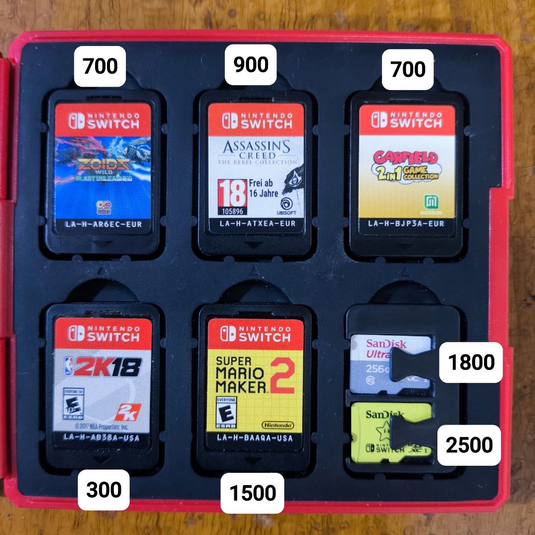 Nintendo Switch Games / Sd Cards (Category: Nintendo) located in Manila. Submitted by kmswitchhubph (Listing ID 1466384244, Image 3). Description: 🎮 FOR SALE Nintendo Switch Games / SD Cards With Case Nintendo Switch Sports w Strap- 1700 Luigi’s Mansion 3 - 1700 Wild Hearts - 1700 Two Point Museum - 1500 Pokémon Snap - 1400 Animal Crossing: New Horizons - 1600 NBA 2K26 - 1500 NBA 2K25 - 1000 The House of the Dead - 1000 Assassin’s Creed: The Ezi