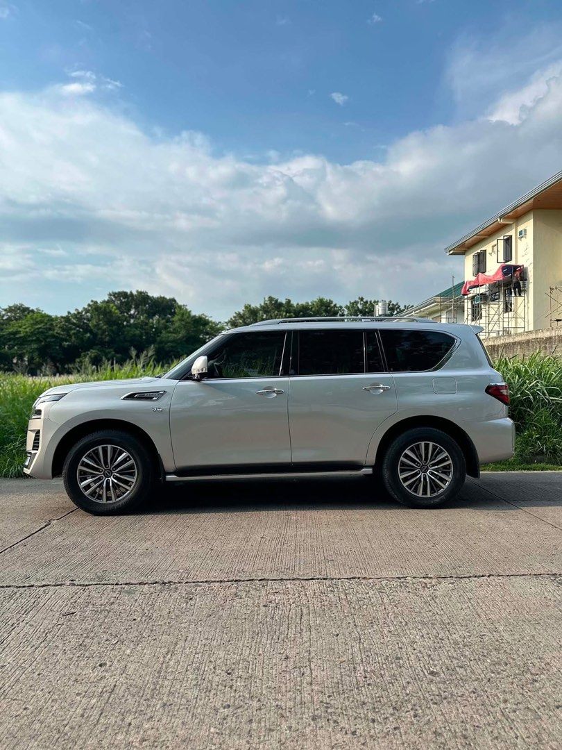 Nissan Patrol LE Auto (Category: Used Cars) located in Manila. Submitted by gkamille01 (Listing ID 1466451822, Image 1). Description: 2023 Nissan Patrol LE Top-of-the-line SUV that combines luxury, comfort, and performance. Fresh in and out, well maintained, and ready for long drives or daily use. Features: • 2023 Model • LE Variant • Silver Exterior • Premium Orange Leather Interior • 360° Around View Monitor • BOSE Premium Sound System • Sunroo