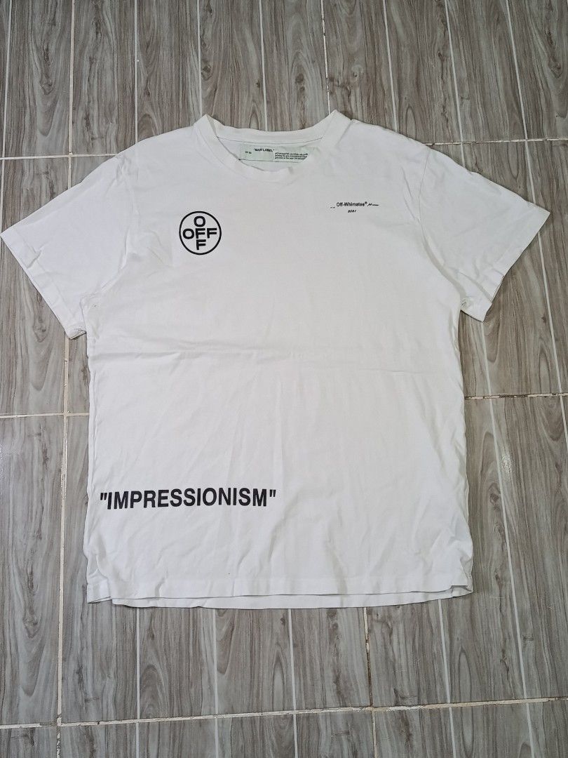 OFF WHITE TSHIRT (freeshipping) (Category: Tshirts & Polo Shirts ) located in Quezon City. Submitted by gyl-stop (Listing ID 1466506803, Image 1). Description: free shipping 22 x 28.5 very good condi cr: 9.5/10 issue: 1 pinhole sa neck tag.