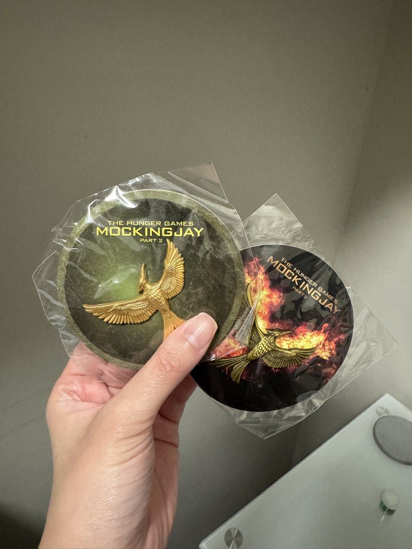 Official Hunger Games Mockingjay Pin (Category: Vintage Collectibles) located in Pasay City. Submitted by declutterwyza (Listing ID 1466442481, Image 2). Description: Official Hunger Games Mockingjay Pin 380 each pin .