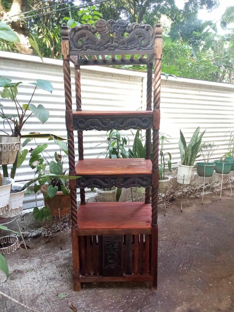 Old Almario (Category: Other Home Furniture) located in Rizal. Submitted by mommykiee (Listing ID 1466382201, Image 1). Description: Old Almario Made of mix narra and tanguile wood Size: L24 W18 H72inch Shelves: 15inch Newly stripped & varnished.
