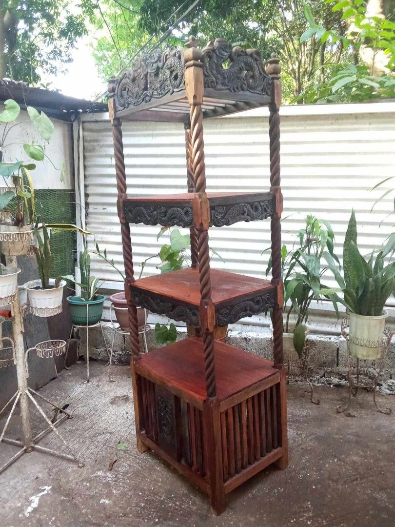Old Almario (Category: Other Home Furniture) located in Rizal. Submitted by mommykiee (Listing ID 1466382201, Image 2). Description: Old Almario Made of mix narra and tanguile wood Size: L24 W18 H72inch Shelves: 15inch Newly stripped & varnished.