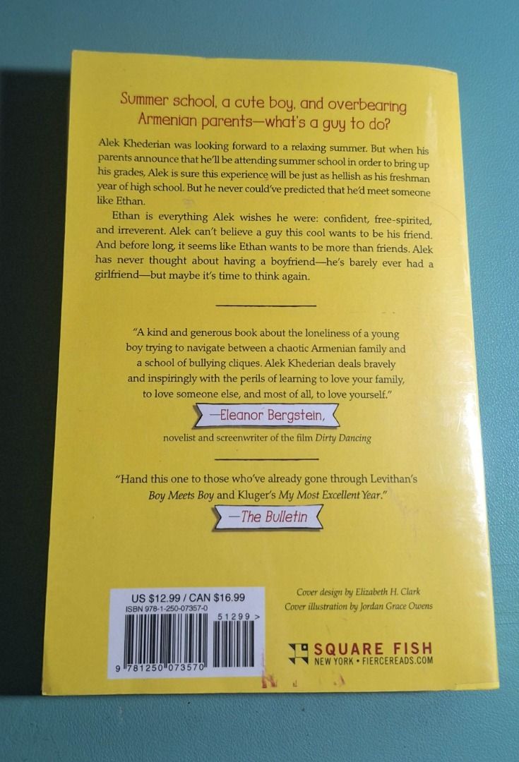 One Man Guy by Michael Barakiva Paperback Novel (Category: Storybooks) located in Manila. Submitted by adjconcepc45071 (Listing ID 1466410856, Image 2). Description: - Title: One Man Guy - Author: Michael Barakiva - Genre: Young Adult Romance Fiction - Publisher: Square Fish - Format: Paperback - has plastic cover Meet-up locations: SM North, UP Town Center, UP Diliman Campus If delivery: shipping fee is c/o of buyer.